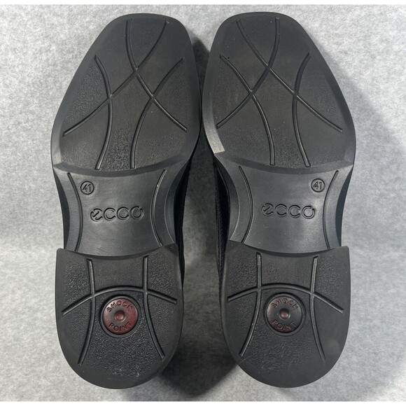 Ecco New Jersey Loafers Mens Size 7/7.5‎ Slip On Dress Shoes Black Leather 41 EU main image 12